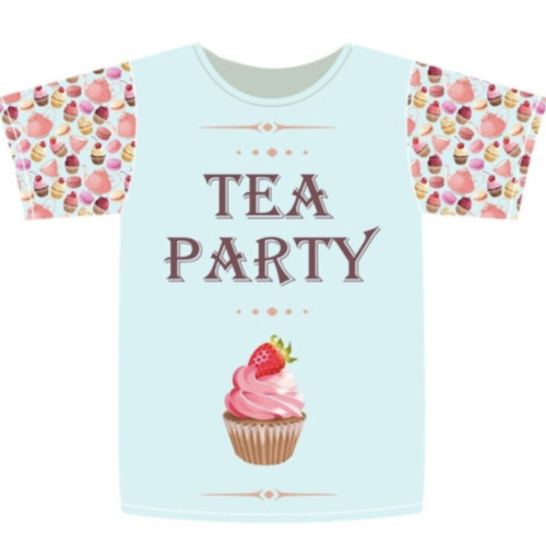 Panneau cupcake "tea party" stenzo label oeko tex
