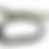 Perle de verre translucide couleur champagne 8 mm