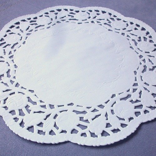 Lot De 200 Napperons Jetables En Papier Dentelle Tailles