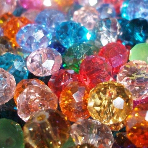 2400 perles à facette en verre de bohême 6mm et 8mm couleurs varié bijoux collier bracelet boucles oreilles