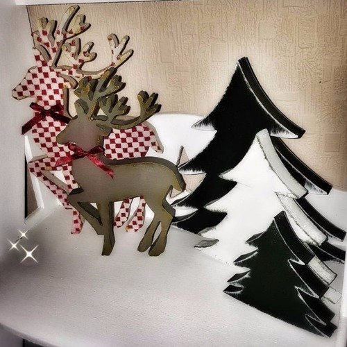 1 moule silicone sapin de noël 10cm pour pâte polymère fimo plâtre wepam porcelaine cire savon résine argile k011 6e100