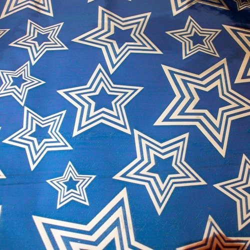 100 emballages 21x16cm pochettes cadeaux bleu argenté étoiles métallisé argenté sachets avec rabat à ruban adhésif b58