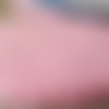 100 tulle voile à dragees 24cm rose avec effet flocon de neige et paillette nacré contours ondulés baptême