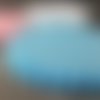 100 tulle voile à dragees 22cm bleu toile d araignée contours ondulés baptême mariage