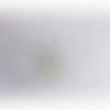 100 voile à dragées 22cm tulle blanc incrusté de paillettes imitation strass irisés brillant contours ondulés baptême ka
