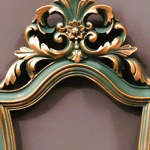 Moule silicone cadre photo miroir 37cm déco feuilles fleurs pour plâtre résine polyester savon cire ciment k005 6g1400