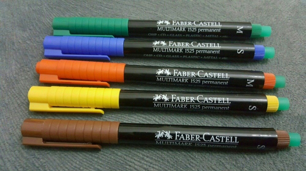 4 stylos marqueur edding 140s 0,3mm feutre indélébile multicolore