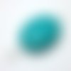 3 perles pièce ovale 17x13mm percé pierre turquoise pierre naturelle