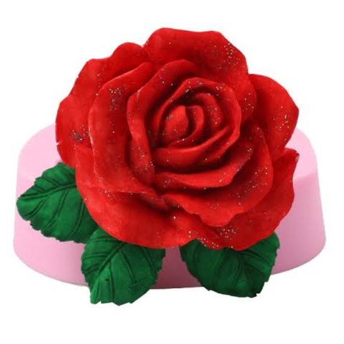 Moule silicone fleur rose 6cm pour pâte polymère fimo wepam plâtre argile cire savon résine polyester k066 6e70