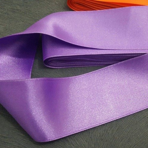 10 mètres de ruban largeur 6,7cm en tissu satin violet pour décoration emballage couture hnr