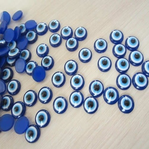 500 yeux 10mm de diamètre oeil rond bleu à coller sur vos creation scrapbooking loisirs