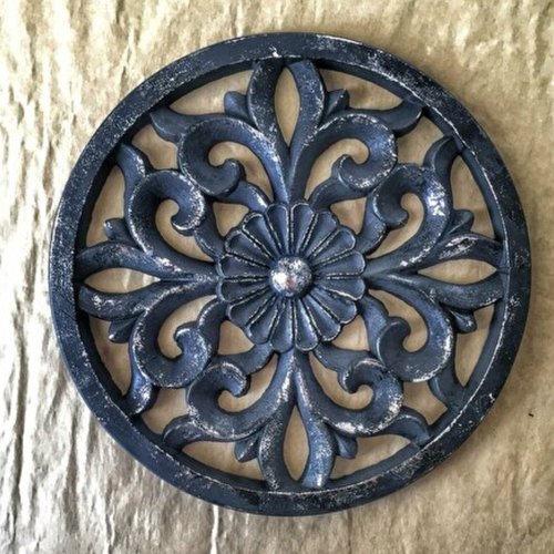 Moule silicone porte déco coeur bois pierre pour panneaux pour plâtre
