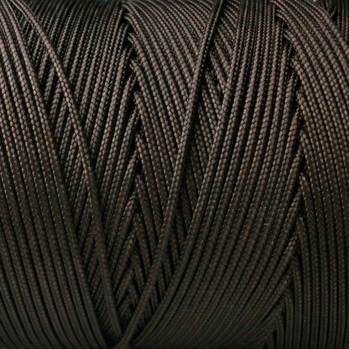 10 mètres de fil de nylon tressé marron 621 de 1mm de diamètre pour créations shamballa
