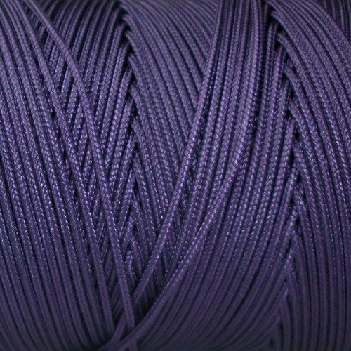 10 mètres de fil de nylon tressé violet 628 de 1mm de diamètre pour créations shamballa