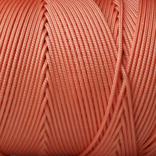 10 mètres de fil de nylon tressé orange de 1mm de diamètre pour créations shamballa