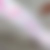 10 mètres de ruban satin blanc largeur 21mm de motif rose bébé baby girl tétine biberon b11