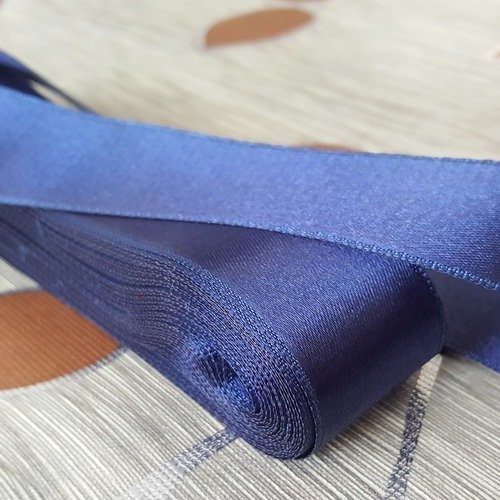 10 mètres de ruban largeur 29mm 2,9cm en tissu satin bleu marine pour décoration emballage couture a8