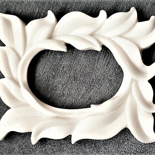 Moule Silicone Cadre Photo Feuilles - Pour Pâte Polymère, Plâtre, Argile (rose)