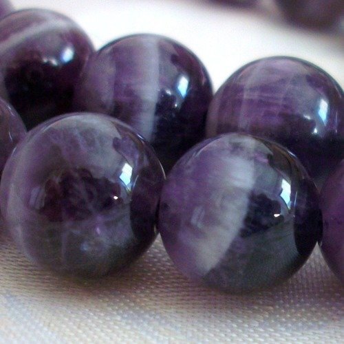 30 perles percé pierre fine améthyste 10mm gemme pierre naturelle semi précieuse  a42