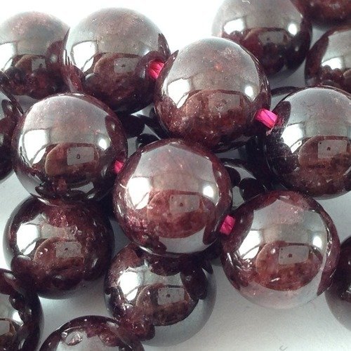 100 perles boule ronde 6mm de pierre naturelle grenat gemme pierre naturelle semi précieuse bijoux