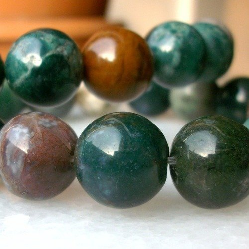 20 perles percé agate d inde indienne 6mm pierre fine gemme pierre naturelle semi précieuse