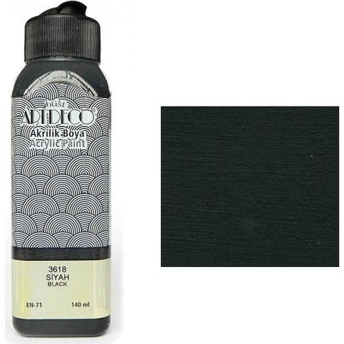 140ml de peinture acrylique noir ou peinture à l'eau pour plâtre ou poudre de marbre