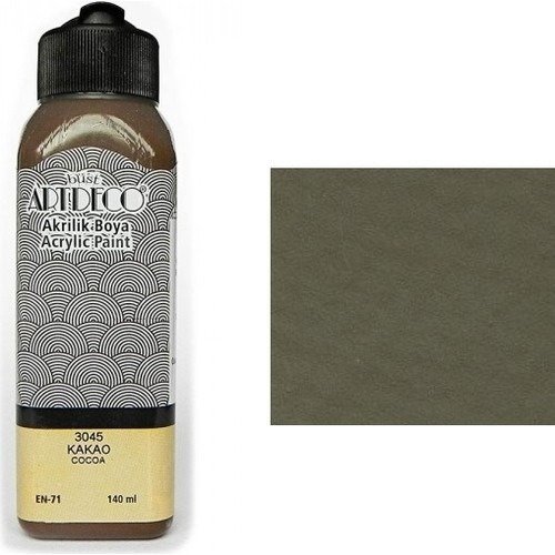 140ml de peinture acrylique kakao 3045 ou peinture à l'eau pour plâtre ou poudre de marbre