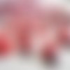 100 moyenne coccinelles rouge 16mm cabochon en bois peint avec autocollant double face scrapbooking