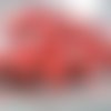 100 grandes coccinelles rouge 18mm cabochon en bois peint avec autocollant double face scrapbooking