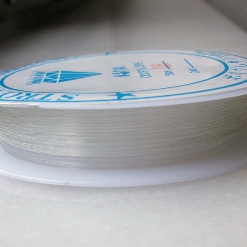 6 mètres de fil stretch élastique transparent 0,8mm de diamètre c29