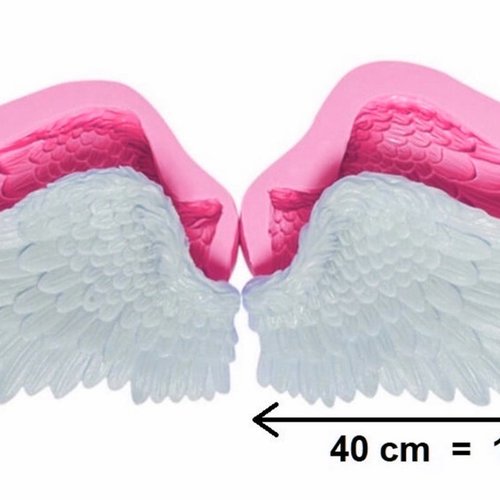 Moules silicone grandes ailes symétriques pour résine polyester plâtre savon cire wepam argile k236 7e44