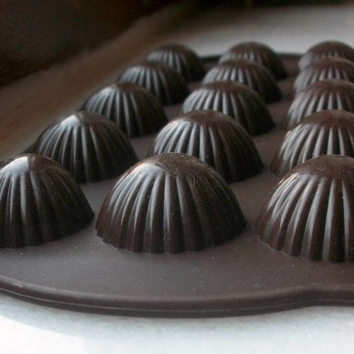 Moule silicone 15 empreintes coquillage 29mm pour glaçon chocolat fimo résine décors de gâteaux glaçon pâtisserie b13