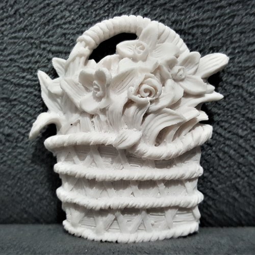Moule silicone panier de fleur jonquilles pour pâte polymère fimo plâtre wepam porcelaine cire savon argile résine polyester k770 3e50