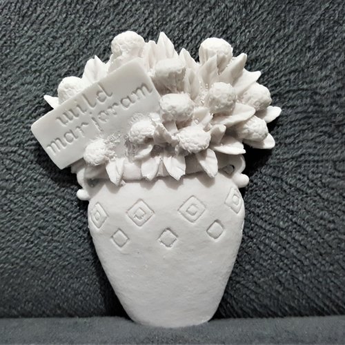 Moule en silicone pour grand pot de fleurs en béton 11 cm 