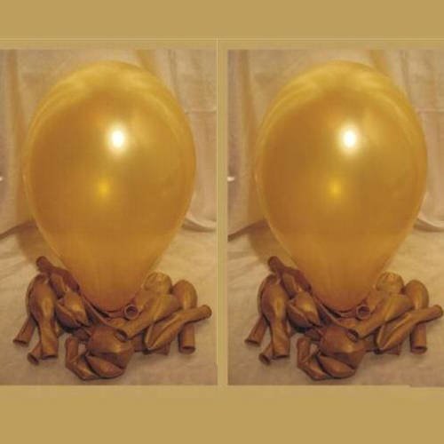 10 ballons dorés pour fêtes anniversaire mariage bapteme st valentin noël 30cm
