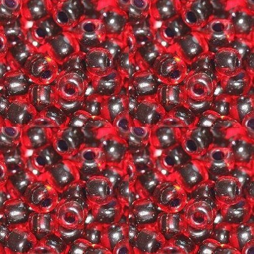 1200 perles soit 40 grammes de rocailles 3mm rouge sang perles en verre pour shamballa collier