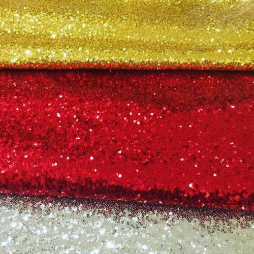 Coupon tissu sequin rouge 1m x 1,3m pour embélissement décoration fêtes coussin habillage costumes