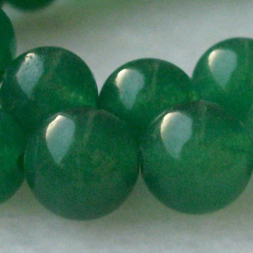 45 perles percé 4mm pierre fine jade vert foncé gemme pierre naturelle semi précieuse