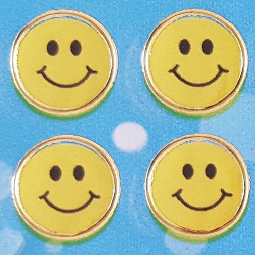 220 autocollants sticker smiley 11mm pour activités manuelles scrapbooking b9
