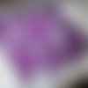 19 coeur violet pailleté 39mm 28mm 22mm 16mm 10mm stickers scrapbooking décoration ornement embellissement b9