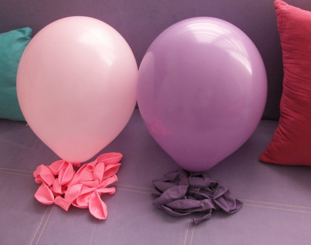 10 ballons violet et rose pour fêtes anniversaire mariage bapteme st  valentin noël 40cm - Un grand marché