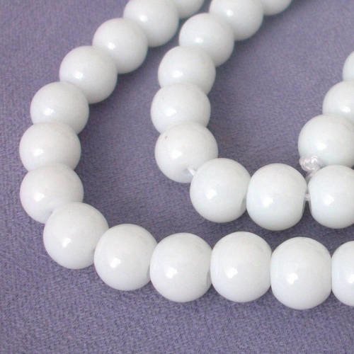 30 perles percés onyx blanc 6mm pierre fine gemme pierre naturelle semi précieuse