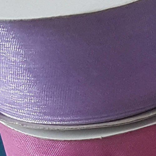 20 mètres de ruban organza ribbon violet fr3083 de largeur 30mm pour decoration couture mode embelissement cadeaux raf b3