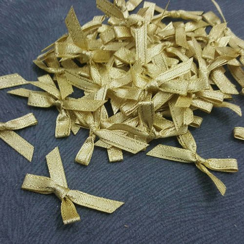 Lot De 50 Petits Nœuds En Satin Faits à La Main Pour Emballage Cadeau, Bricolage, Mariage (marron)[1682] - Maison