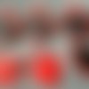 6  ardoise pinces épingles à linge de couleur rouge avec ardoise en forme de coeur b5