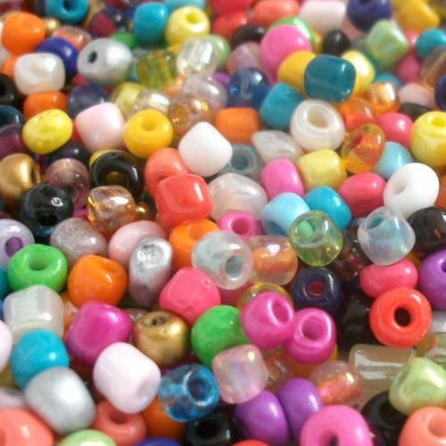 1200 perles soit 40 grammes de rocailles 3mm multicolore nacré perles en verre pour shamballa collier boucles