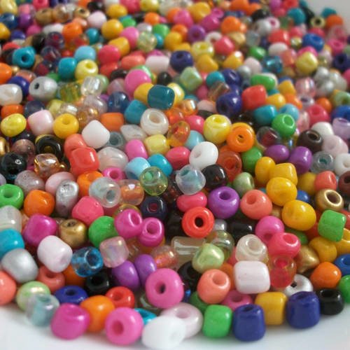 480 perles soit 40 grammes de rocailles 4mm multicolore nacré perles en verre pour shamballa collier boucles a45