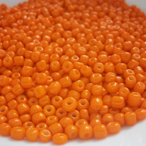 500 perles 40gr de rocailles 4mm orange perles en verre pour shamballa collier boucles d oreilles bracelets b65