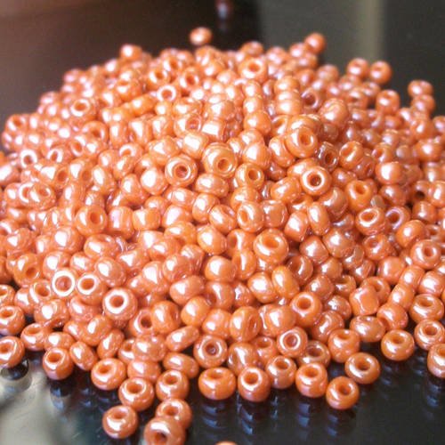 1200 perles soit 40 grammes de rocailles 3mm orange lustré perles en verre pour shamballa collier b68 r3