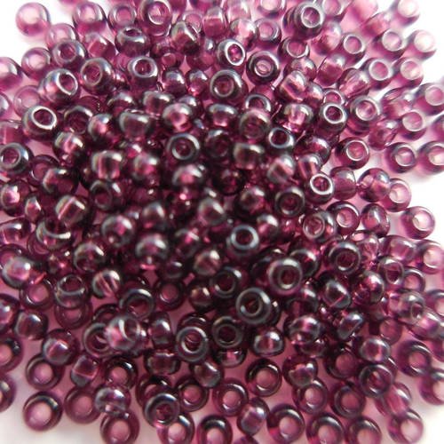 1200 perles soit 40 grammes de rocailles 3mm violet amétyste perles en verre pour shamballa collier